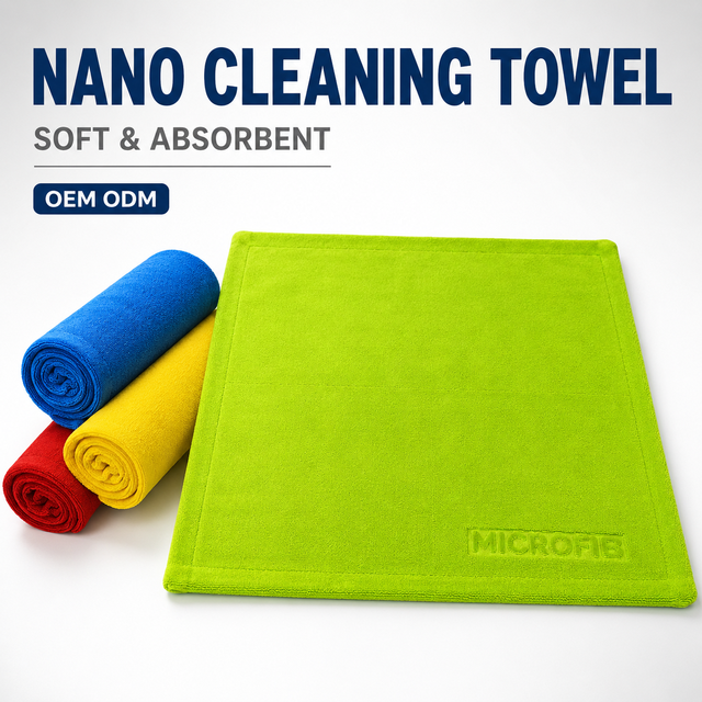 Streak Free Nano Car Window Cleaning Cloth Lint Free Microfiber Auto Detailing Towel for Car Glass Mirror Windshield Washing