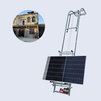 Câble métallique Construction Ascenseur Échelle Palan Ascenseur Panneau Solaire Moteur de Levage 150 Panneau Photovoltaïque Verre Ascenseur Électrique Acier 4-25M