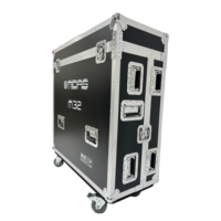 Boîtier de transport sur mesure de haute qualité pour console de mixage numérique M32 avec compartiment et roulettes à verrouillage diagonal