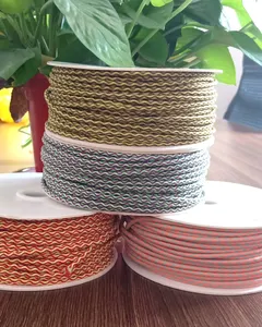 Cord Rope Wholesale Colors Braided Quality 3mmlatex Round Elastic Rubber Webbing 3 Mm Round Elastic Cord Band for Garment