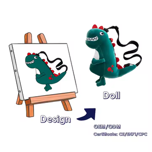 Оптовая продажа, фабрика, низкая цена, OEM ODM, пользовательский плюшевый Кошелек для монет, плюшевый мультяшный кошелек, переносная плюшевая сумка - Product Image 5