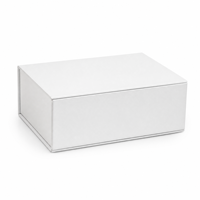 Boîte de présentation en carton écologique de luxe avec fermeture magnétique et finition pailletée