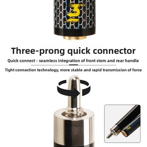 <span class=keywords><strong>Qingtian</strong></span> 0,1 kg – Queue de billard style chinois et américain pour billard américain (8 boules et 9 boules) avec options de pointe petite/moyenne/grande - Product Image 3