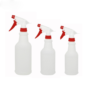 250ml 500ml 750ml 1000ml HDPE 정원 청소와 부엌을 위한 방아쇠 스프레이어를 가진 백색 방아쇠 스프레이어 병