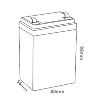 Batería de Plomo-Ácido AGM VRLA Pequeña de 12V 2.7ah Mhb Ms2.7-12 de China para Energía de Respaldo de Computadora
