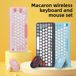 2.4G silents nhấp chuột Macaron <span class=keywords><strong>mini</strong></span> nhỏ gọn giao diện USB Bàn phím không dây chuột thiết lập phổ quát cho máy tính để bàn máy tính xách tay-Sản phẩm mới - Product Image 4