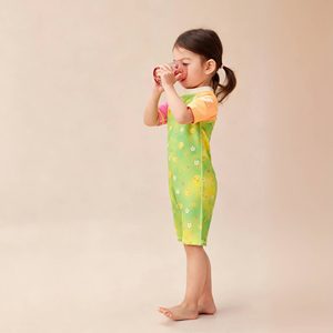 <span class=keywords><strong>Maillot</strong></span> <span class=keywords><strong>de</strong></span> <span class=keywords><strong>bain</strong></span> une pièce UPF 50+ à manches courtes pour petites filles, séchage rapide, design haute visibilité, sécurité garantie, été, plage, piscine - Product Image 5