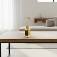 Diffuseur de parfum en verre transparent écologique personnalisé de 200 ml, ensemble décoratif pour la maison, diffuseur de parfum à bâtonnets, vente en gros, cadeau de mariage