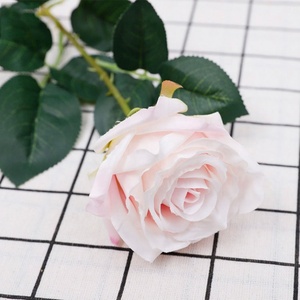 ดอกกุหลาบผ้าไหมประดิษฐ์แบบก้านเดี่ยว ยี่ห้อ QiHao ขายดี สำหรับวันวาเลนไทน์ - Product Image 2