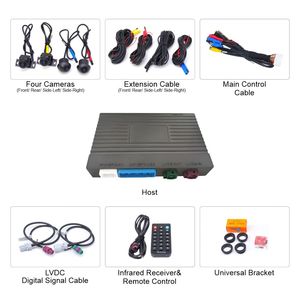 Hongrui LVDS 360 độ xe Hệ thống camera Audi 3D AVM xung quanh xem 4 cách ghi âm tất cả trong một bộ giải mã Panorama - Product Image 3