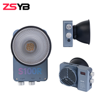 Lampe LED portable ZSYB S100R 100W CRI96 pour photographie, mini lumière douce, contrôle par application, éclairage d'appoint LED pleine couleur