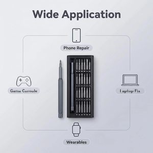 Destornillador de Precisión 25 en 1 para Hombre, para Macbook, PC, Laptop, iPhone, PS5, Xbox, Switch, Acero CRV, para Espacios Pequeños, Fácil de Transportar - Product Image 5