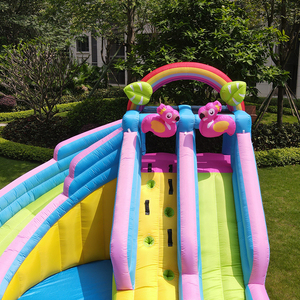Castillo Inflable de Nailon Flamingo para Bebés, Casa de Juegos Inflable para Niños Pequeños NB-93005-1, Casa Inflable de Nailon Flamingo - Product Image 4