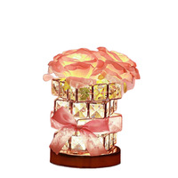 Lampe de table LED Cube en promotion, veilleuse d'ambiance à commande tactile, cadeau romantique pour anniversaire et Saint-Valentin pour petite amie