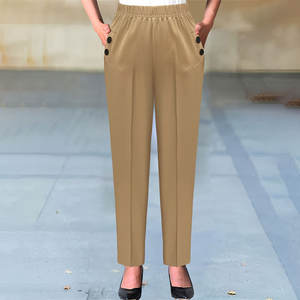 <span class=keywords><strong>Pantaloni</strong></span> Eleganti con Tasche Oblique a Forma di Carota, Moda Multicolore, <span class=keywords><strong>Pantaloni</strong></span> Versatili a Gamba Dritta per Donna - Product Image 4