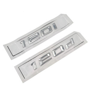 Insignia de ABS 3d para coche, Logo adhesivo para maletero, letras 120i, 120d, emblema para <span class=keywords><strong>BMW</strong></span> F20, E87, E81, E82, accesorios - Product Image 1