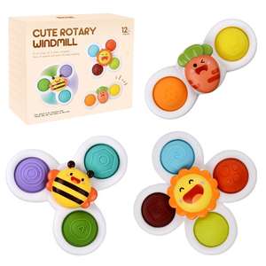 Ventouse Spinner bébé jouets ventouse toupie <span class=keywords><strong>jouet</strong></span> Fidget Spinner sensoriel <span class=keywords><strong>bain</strong></span> jouets cadeau tout-petits - Product Image 2