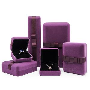 <b>Bow</b> Ring Holder Velvet Jewelry Necklace Bracelet Bangle Packing Box Jewelry Holder Jewelry <b>Gift</b> Packing Box Set Necklace Box - Product Image 3