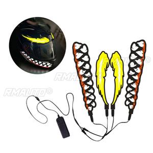 Tira de Luz LED Luminosa para Casco de Motocicleta Brighten PET Venom, Versión con Batería Seca - Product Image 5