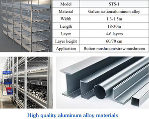 Équipement de culture de champignons en vrac, étagères en alliage d'aluminium résistantes à l'humidité et à la corrosion, système de culture de champignons - Product Image 4
