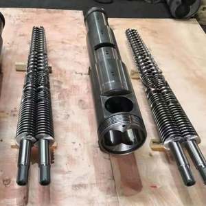 สกรูคู่ทรงกรวยสำหรับเครื่องอัดรีดพีวีซี/สกรูเดี่ยว/สกรูคู่ขนาน - Product Image 5