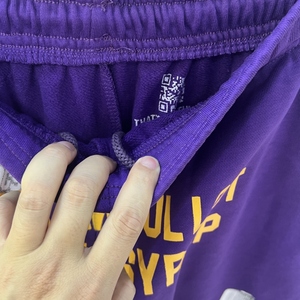 Pantaloncini da Uomo in Cotone Pesante 100% Lavorato a Maglia, di Lusso, con Stampa a Lettere, Casual, Modello COUGH SYRUP - Product Image 4