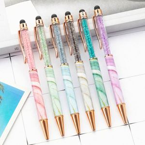 Promotional Rose <b>Gold</b> Metal Ballpoint <b>Pen</b> 1.0mm Custom Logo Printed Pattern Luxury Advertise Christmas Style Feather Body - Product Image 2