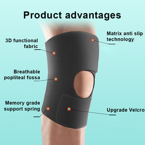 Genouillères de sport respirantes et élastiques en spandex pour la course, le fitness, la gym, le volleyball – Soulagement de la douleur - Product Image 4