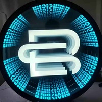 Miroir infini 3D LED Abyss au design unique pour concept de projet de design d'intérieur professionnel