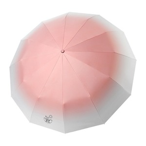 Sombrilla de Sol con Degradado de Color, 36 Varillas, Plegable, Doble Uso, para Sol y Lluvia, Apertura Manual, Material de Fibra - Product Image 5