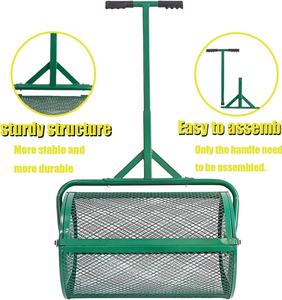 Épandeurs <span class=keywords><strong>de</strong></span> fumier <span class=keywords><strong>de</strong></span> <span class=keywords><strong>pelouse</strong></span> et <span class=keywords><strong>de</strong></span> jardin <span class=keywords><strong>en</strong></span> maille métallique <span class=keywords><strong>en</strong></span> forme <span class=keywords><strong>de</strong></span> T avec épandeur <span class=keywords><strong>de</strong></span> compost à poignée <span class=keywords><strong>en</strong></span> mousse <span class=keywords><strong>de</strong></span> tourbe pour la plantation et l'ensemencement - Product Image 4