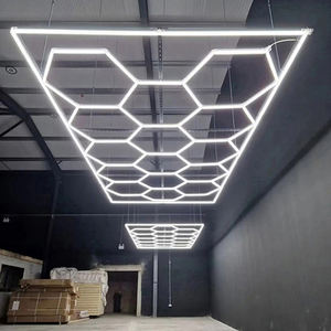 <span class=keywords><strong>Prix</strong></span> avantageux, lampe de plafond hexagonale à lumière LED en nid d'abeille, lampe LED RGB, lumière <span class=keywords><strong>quantique</strong></span> en nid d'abeille triangulaire - Product Image 1
