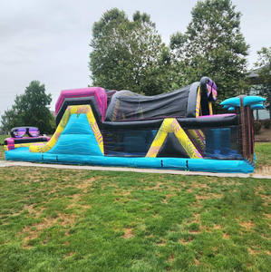Toboggan gonflable commercial, parcours d'obstacles aquatique, parcours d'obstacles <span class=keywords><strong>pour</strong></span> piscine, extérieur, <span class=keywords><strong>pour</strong></span> adultes et enfants - Product Image 6