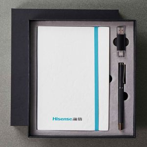 Office <b>Stationary</b> <b>Set</b> Logistics Corporation Promotional & Business Gifts Customized Notebook + Pen + U Disk Anniversary Gift - Product Image 1