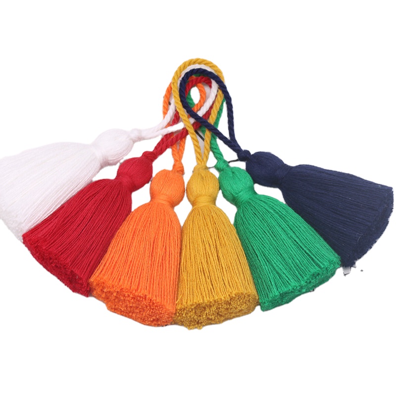 Cotton Tassel 8cm Hanging Rope Fringe Tassel for Sewing Curtains Garment Home Decoration Jewelry Craft Accessories