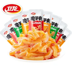Wholesale Famous 18g Weilong Spicy Snacks Halal Konjac Shuang Mo Yu Shuang