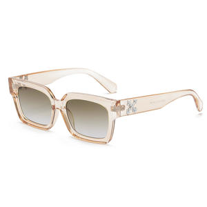 Nuevas gafas de sol cuadradas de moda personalidad <span class=keywords><strong>X</strong></span> decoración de letras gafas de sol rectangulares de moda - Product Image 4