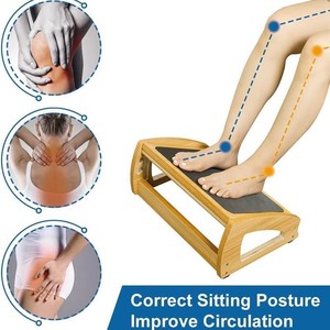 <b>Wooden</b> <b>Desk</b> Foot Pedal Adjustable Height Non Slip Trapezoid Shape For Adults And Elderly - Product Image 2