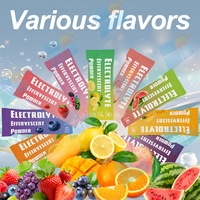 Sachets de poudre effervescente électrolytique sans sucre et sans calories, saveur citron, pour une hydratation rapide, marque privée OEM/ODM