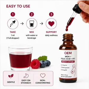 Gotas Líquidas Multivitamínicas Prenatales Personalizadas de Fábrica con Hierro Quelado, Folato, DHA, Vitamina D3, Soporte Nutricional Integral para el <span class=keywords><strong>Embarazo</strong></span> - Product Image 4
