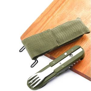 Cubertería Plegable Portátil de Acero Inoxidable para Camping y Picnic, Cuchillo, Tenedor, Cuchara, Abrebotellas, Vajilla de Viaje, Venta al Por Mayor - Product Image 2