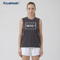 Débardeur sans manches Kuenzi personnalisé avec logo, coupe standard 5X, 100% coton 220GSM, pour femme