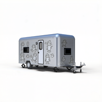 Camping-car de luxe de 5 mètres en argent |   Caravane familiale spacieuse pour 4-5 personnes |   Idéal pour le camping en week-end et les retraites d'entreprise