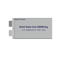 Prix Compétitif - Cellule de Batterie à État Solide 480Wh/kg - 22000mAh 3.7V 6C - Ultra Légère pour Grands Packs de Drones et Modules EVTOL