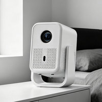 Mini projecteur vidéo C21 personnalisé, projecteur vidéo portable 3D sans fil, mini projecteur portable avec support trépied pour smartphones