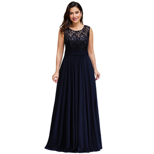 Elegante Vestido de Noche Talla Grande |   Vestido de encaje y gasa para invitadas de boda |   Vestido Largo Formal para Fiesta |   Vestido de Cóctel para Mujer con Curvas 2026 - Product Image 1