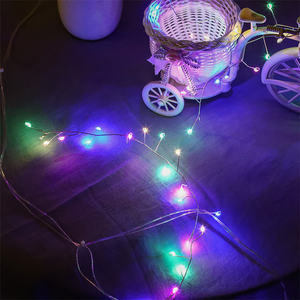 Décorations de Noël extérieures <span class=keywords><strong>220V</strong></span> 10m 100L <span class=keywords><strong>micro</strong></span> rgb <span class=keywords><strong>led</strong></span> PVC fil mariage fée <span class=keywords><strong>guirlande</strong></span> lumineuse - Product Image 1