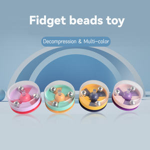Disque de décompression à billes rotatif pour bureau, outil sensoriel anti-stress pour les mains et les doigts, jouet sensoriel en plastique pour garçons - Product Image 2