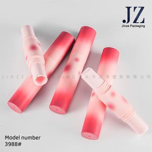 Jinze Tùy Chỉnh Hai Mặt Màu Đỏ Vòng Son Môi Ống 2-Trong-1 Nhựa Mỹ Phẩm Container Rỗng Son Môi Ống Trường Hợp - Product Image 4