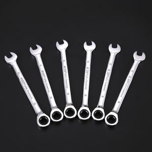 Clé à cliquet double embout Lanbaolu en acier au chrome-vanadium, hexagonale impériale, à double extrémité, qualité industrielle, finition miroir - Product Image 2